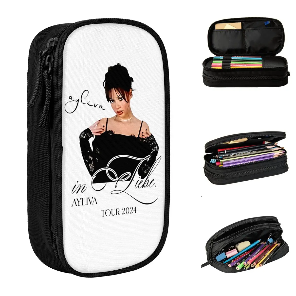 

Ayliva In Liebe Tour Pencil Cases Music Pencil Box Pen Holder for Student Big Capacity Bags Students School Gifts Stationery