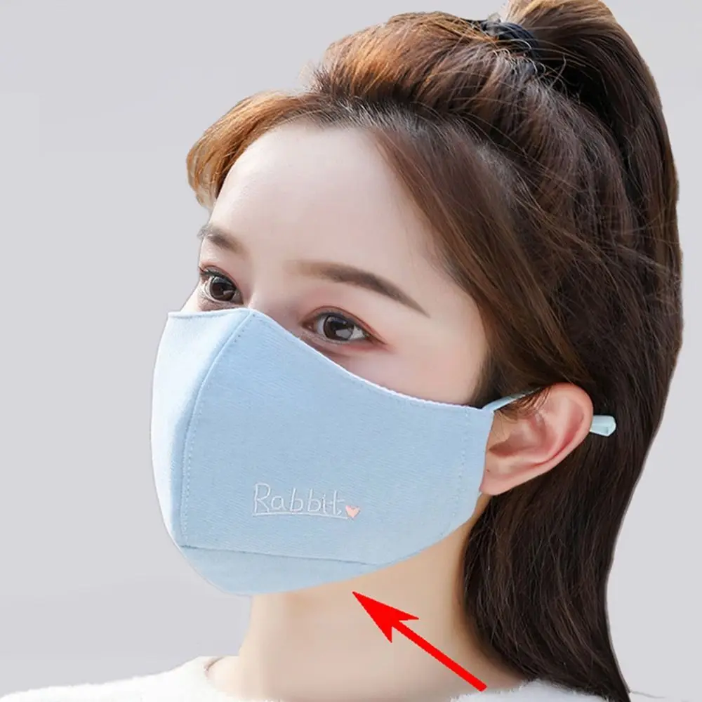 New Washable Cotton Masks Cold Protection and Warm Soft Face Mask Adjustable Breathable Winter Mask for Fall and Winter