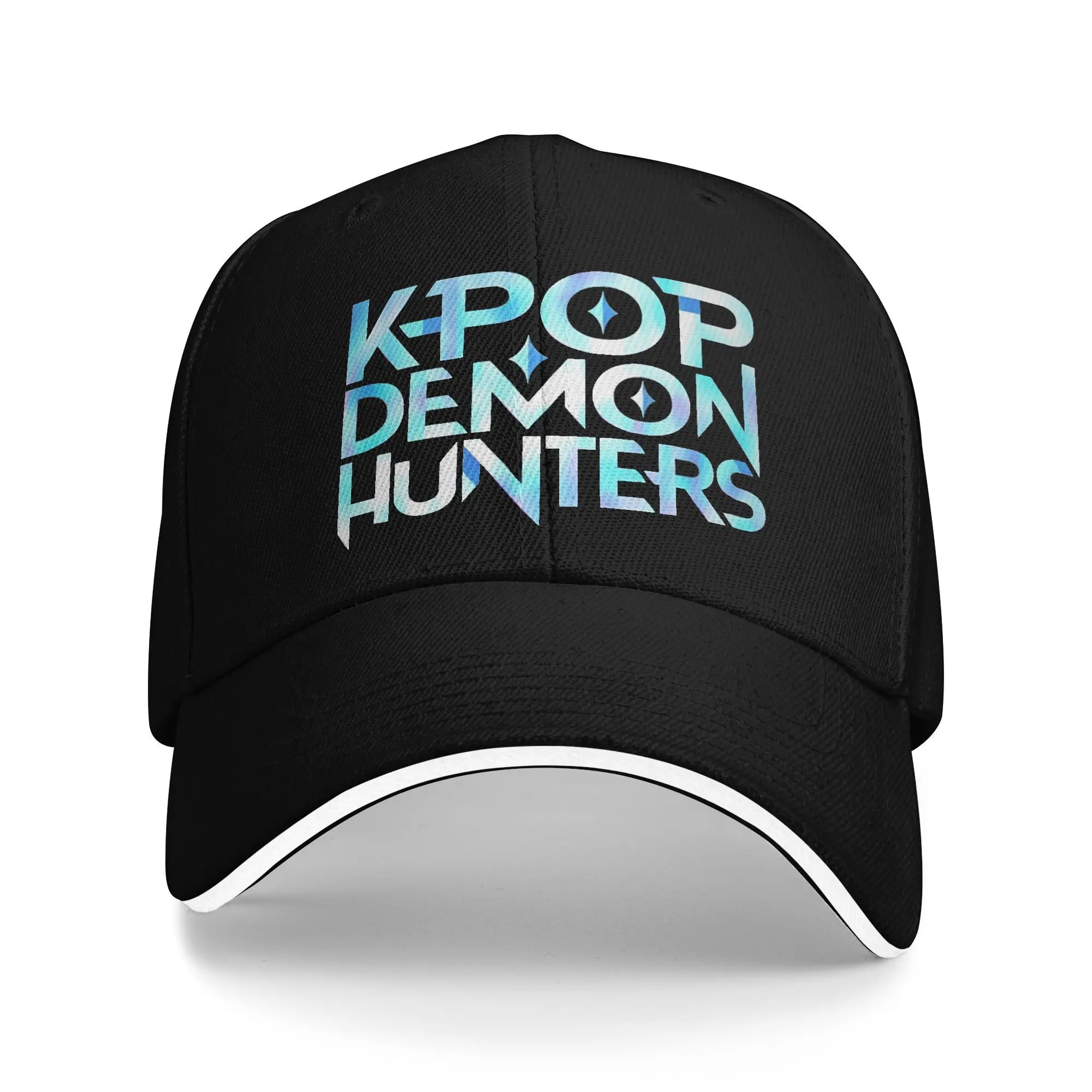 

Логотип убийцы демонов kpop, повседневная бейсболка, летняя шляпа охотничьего дальнобойщика, теннисные шляпы в стиле хип-хоп, мужские и женские уличные бейсболки