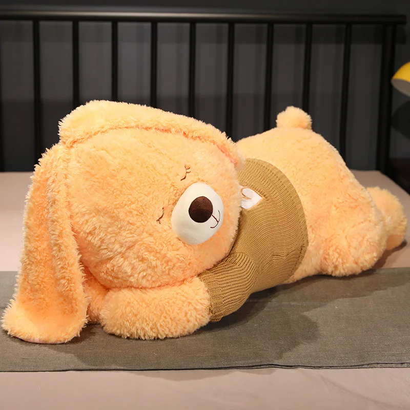 Lying Rabbit Plush Toy Soft Stuffed Animal Sleeping Pillow Cushion Bedroom Decor Toy Birthday Gift for Kids Adults Girls Boys