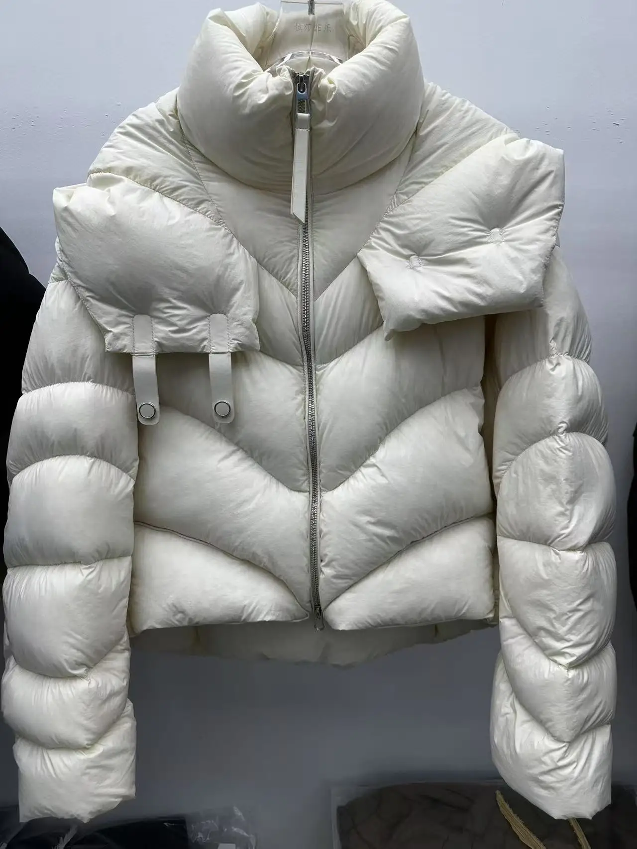 

2026 Hooded Jacket New Short Down Coat for Women High-end 90 White Duck Down Jacket Stylish and Versatile Loose Fit Parka