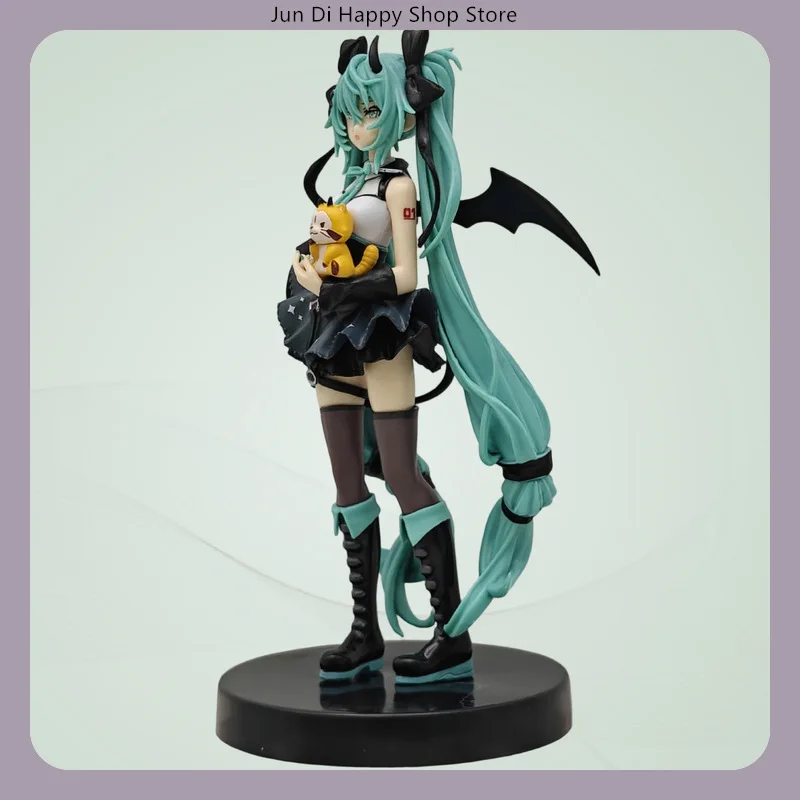 ฟิกเกอร์อนิเมะมิคุ ลิตเติ้ลเดวิล ขนาด 19 ซม. ท่าทางยืน ของสะสม ตกแต่งโต๊ะทำงาน ของเล่น ของขวัญสำหรับแฟนๆ