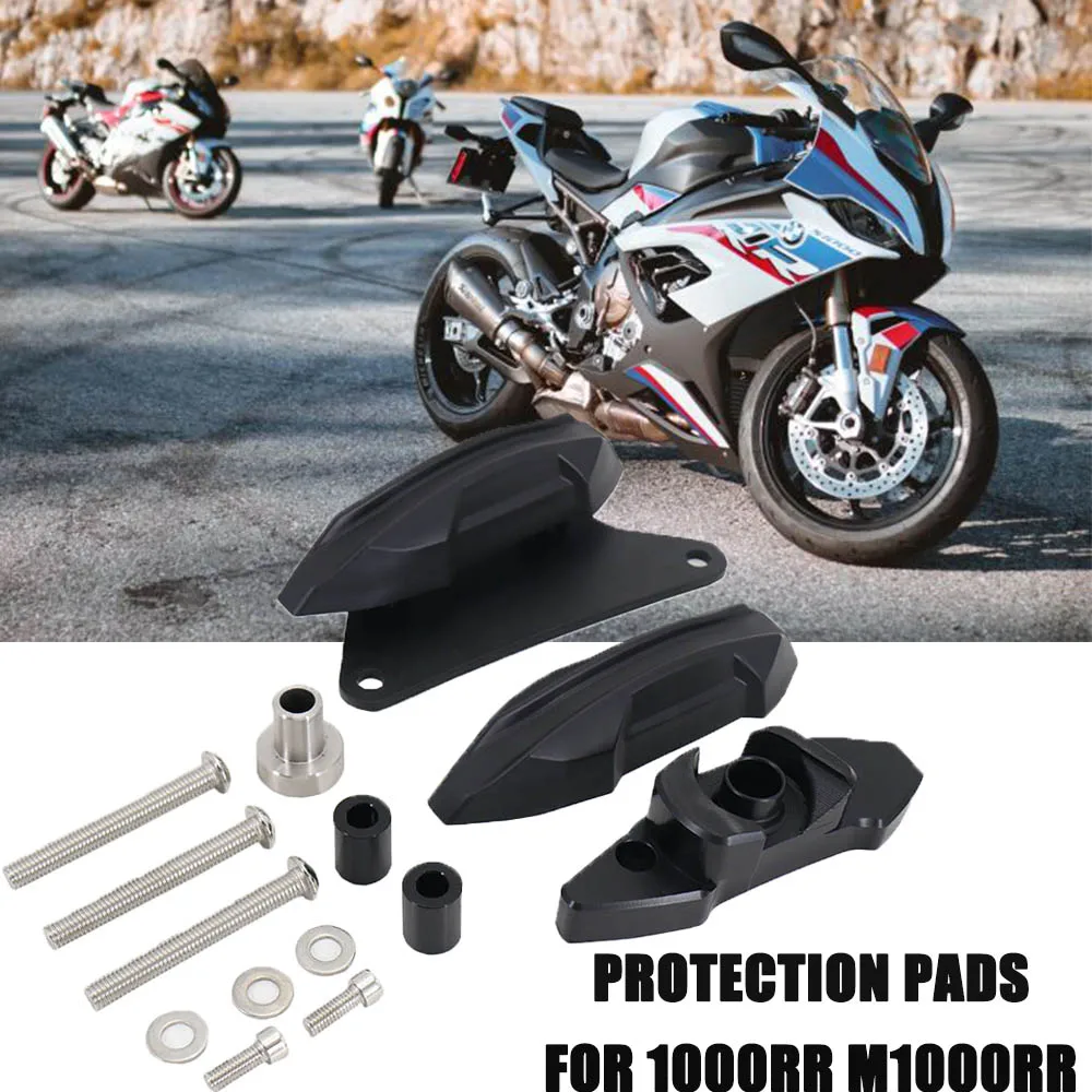 

2019-2022 Motorcycle Frame Sliders Pad Protector Anti-Fall Glue Falling Protection Pads Set For BMW S1000RR M1000RR M S 1000 RR