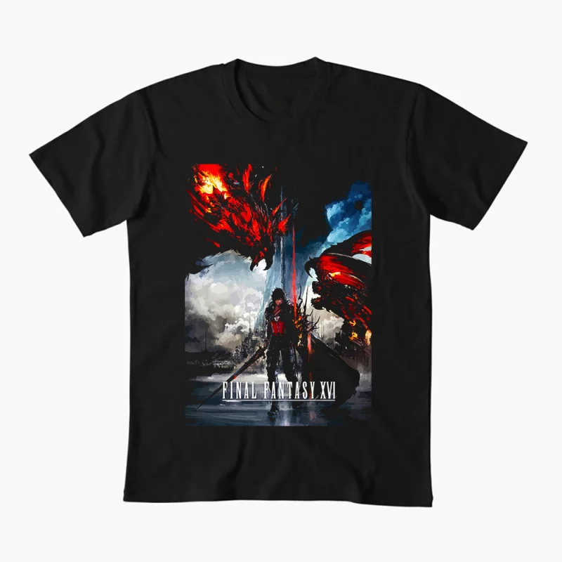

Final Fantasy 0508 Video game Gift T shirt for RPG gamer 100% cotton print tee Short Sleeve Graphic Clothes All size tops S-6XL