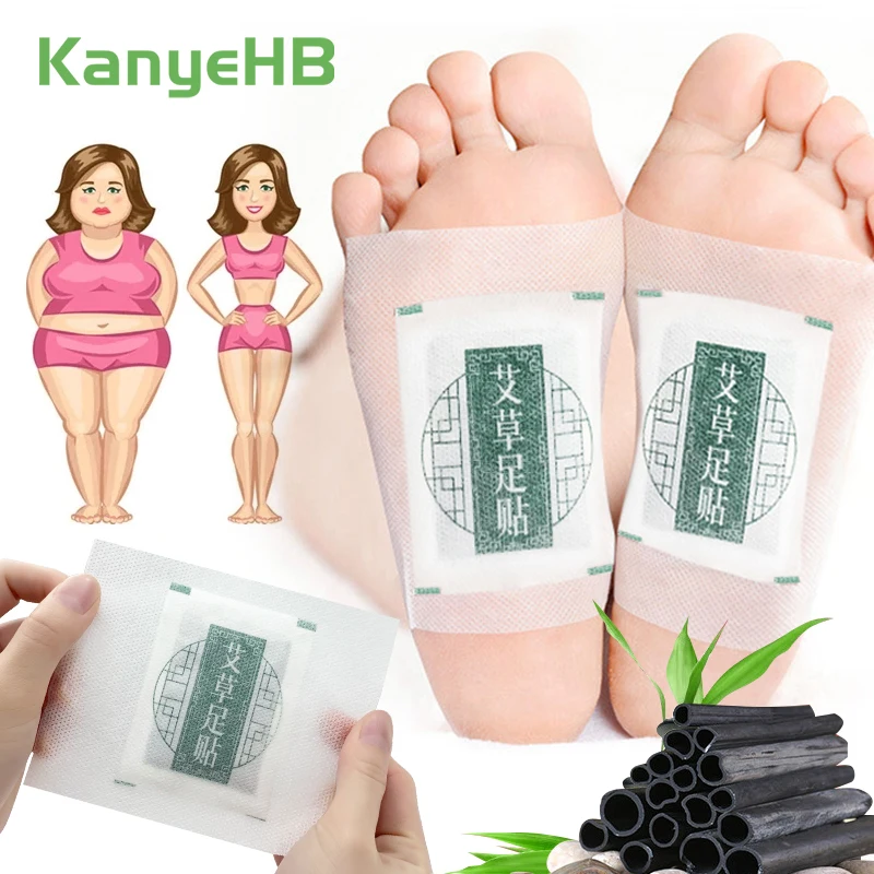 

10Pcs=1Bag Detox Foot Patches Pads Body Toxins Feet Slimming Cleansing Herbal Adhesive Foot Care Body Health Patches W015