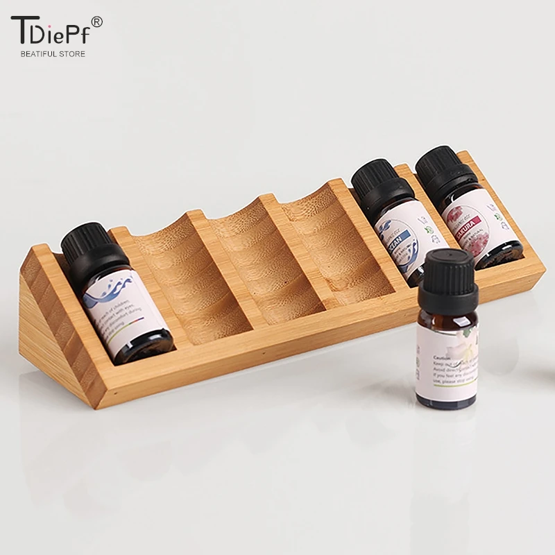 1PC 6 Slots Essential Oil Storage Rack Portable Tabletop Diffuser Stand Nail Polish Collection Perfume Holder Shelf Organizer