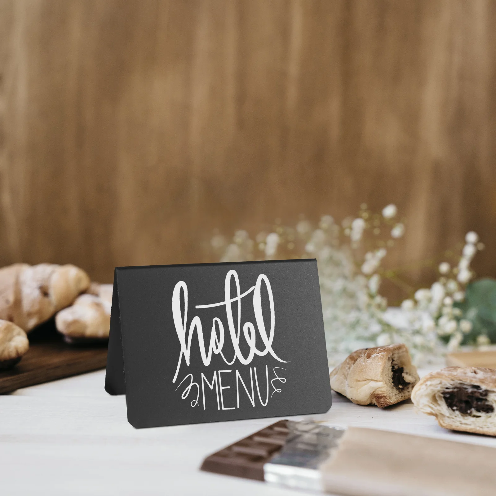 

30Pcs Mini Chalkboards Wipe Clean Double Sided Small Blackboards with Marker Pens Microfiber Cloths for Buffet Wedding Party