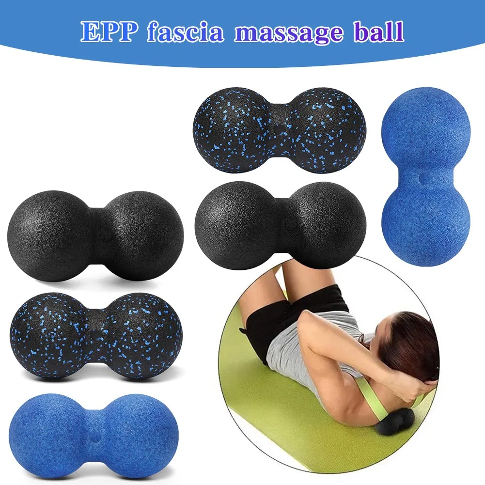 Fascia Massage Foam Rollers Fitness Balls Set EPP High Density Double Lacrosse Yoga Column Deep Tissue Stretching Muscle Relax