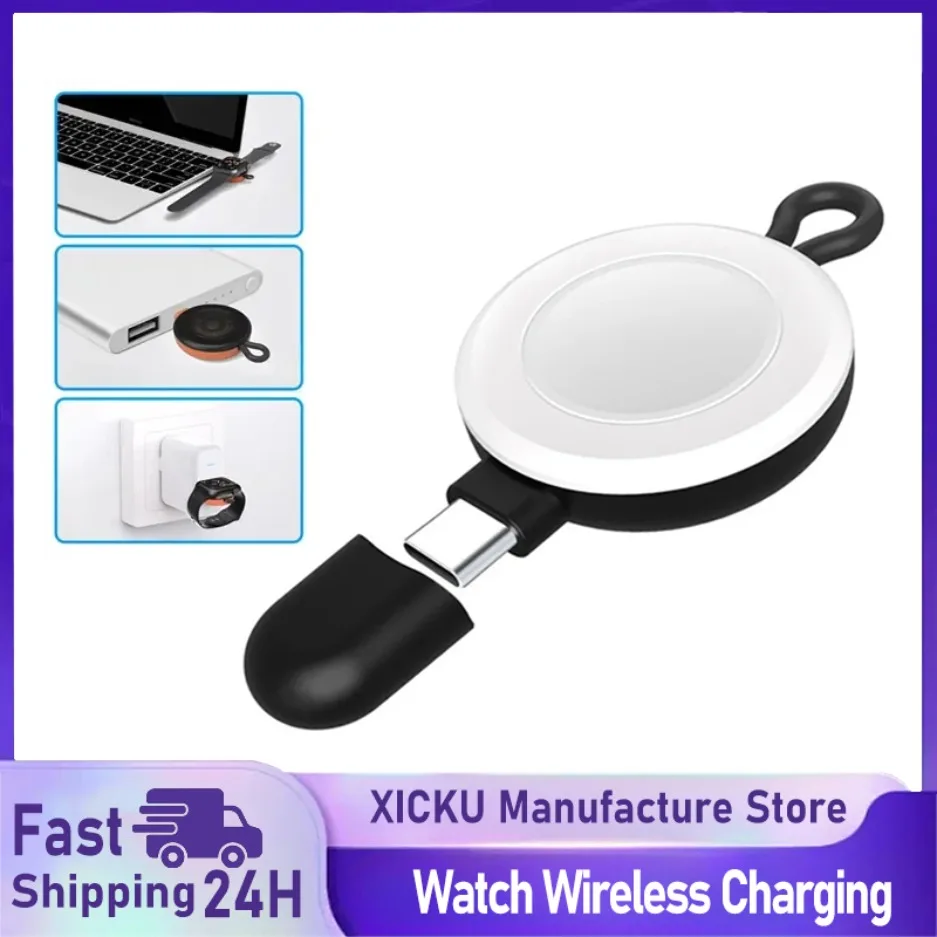 Cargador inalámbrico para Apple Watch Series Ultra 4, 5, 6, 7, 8, 9, SE tipo C, estación de carga para reloj, soporte para iWatch Ultra