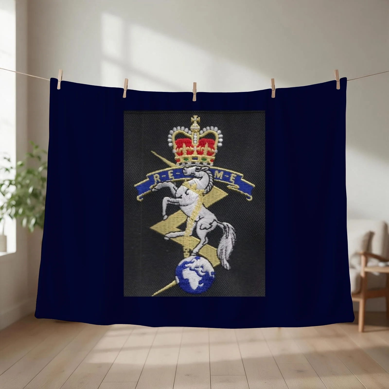 REME BADGE Throw Blanket couch cozy soft plush fuzzy picnic outdoor blanket