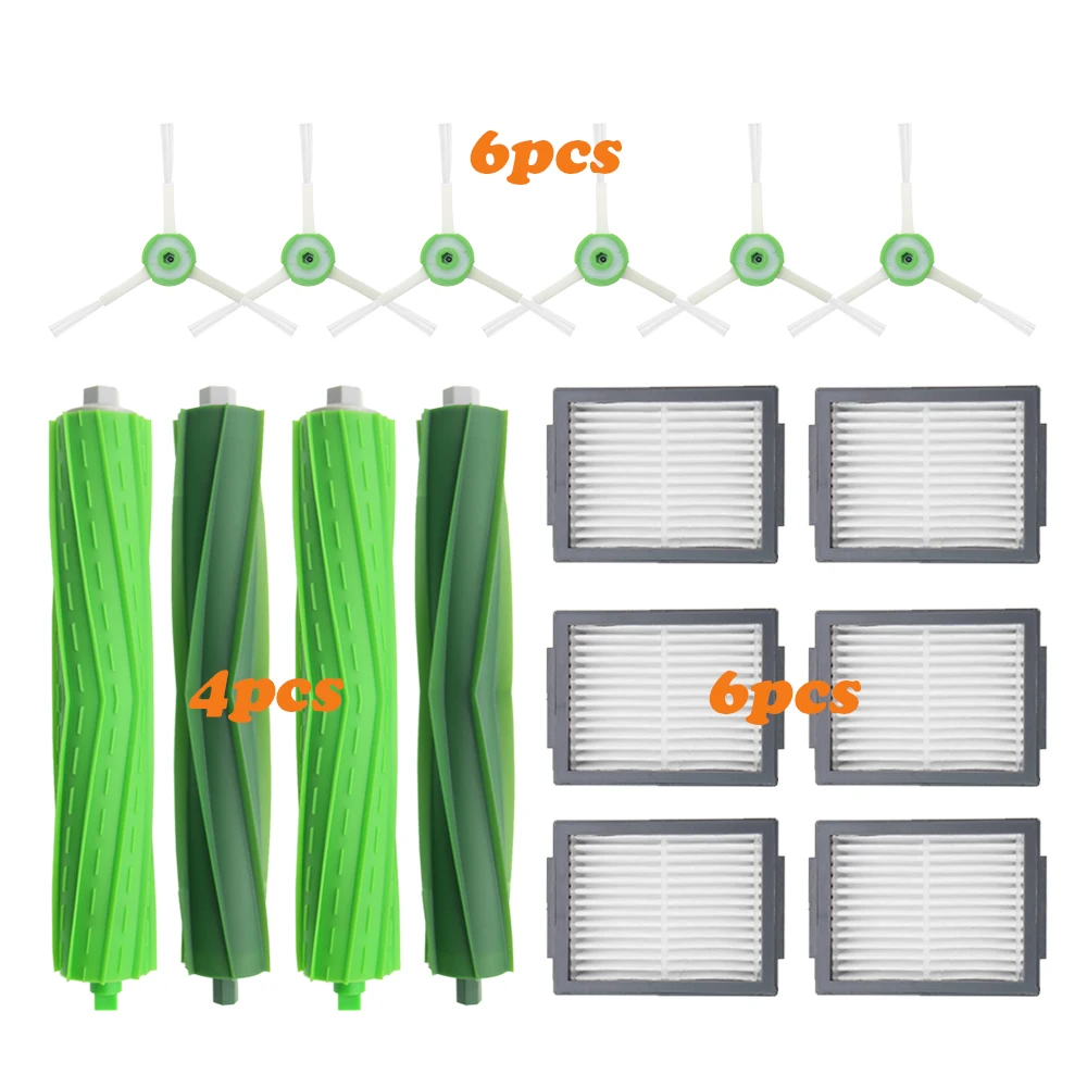 ローラーブラシフィルターのサイドブラシアイロボットルンバi7 i7 +/i7プラスE5 E6 E7掃除機ロボット部品ダストバッグ