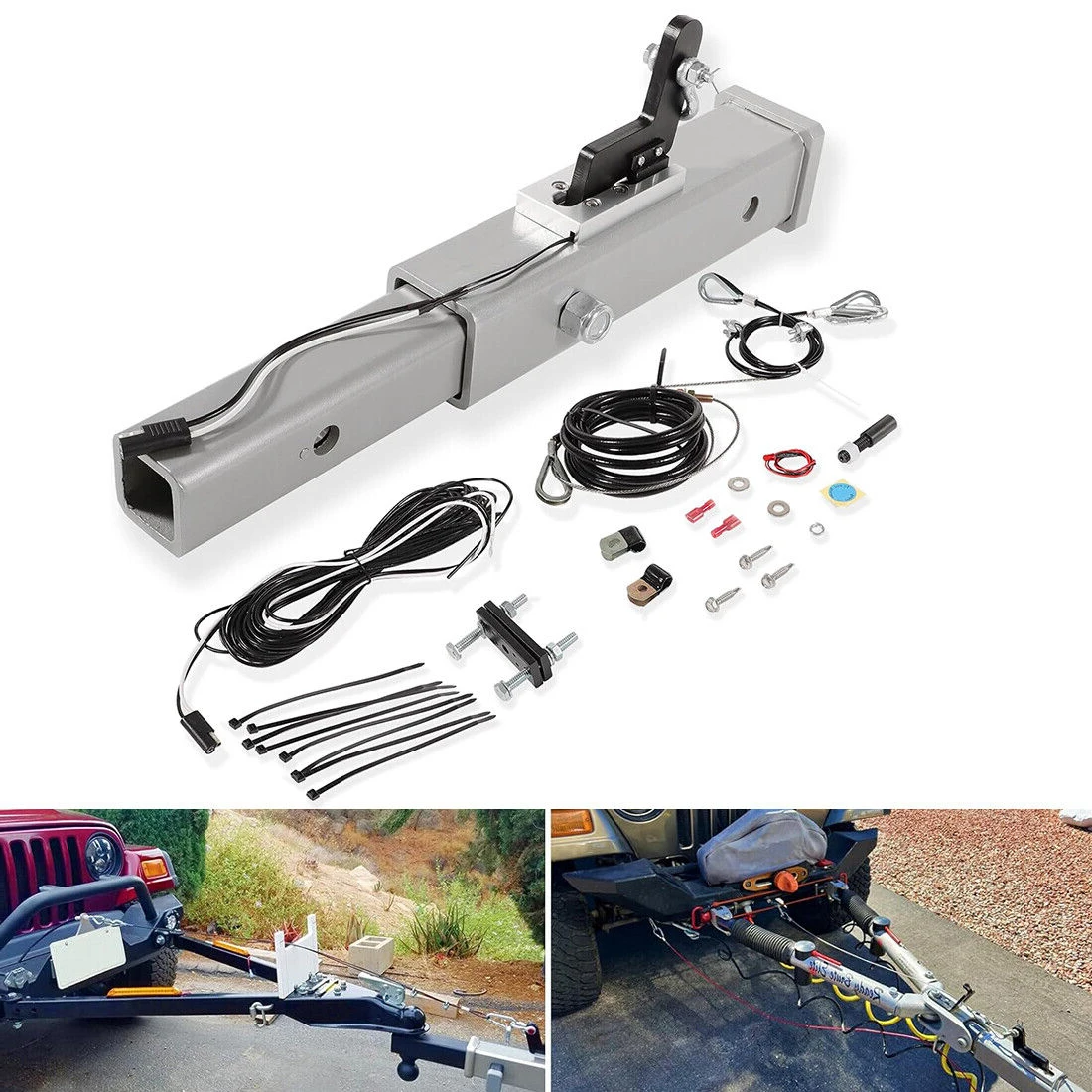 

RB4000 Receiver Style All-in-One Trailer Auxiliary Brake System for 2" Hitch for Various Types of Trailers with 2-inch Receivers