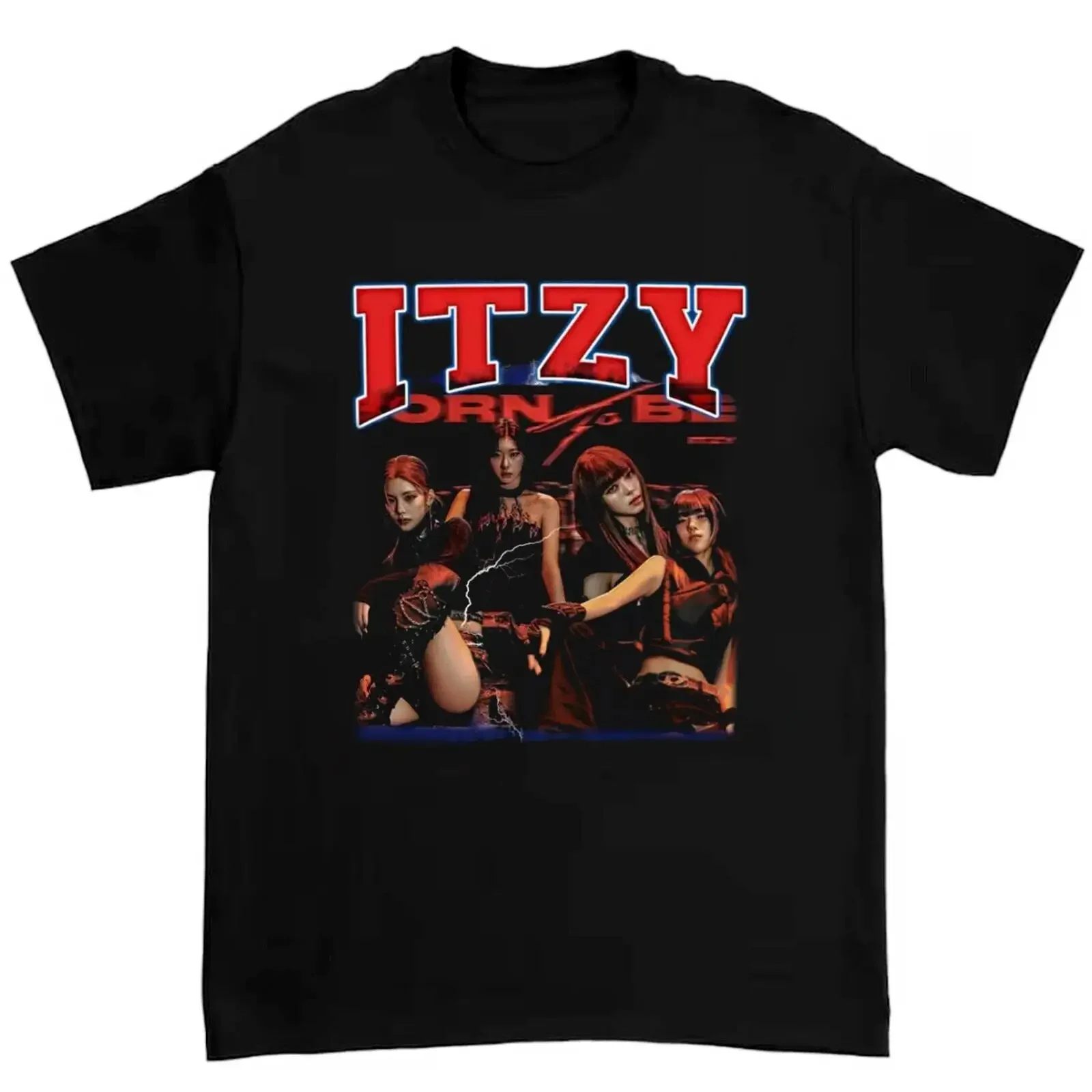 Itzy Born to Be Bootleg T Shirt Retro Untouchable unisex sweaT vintage Washed Stylish streetwear graphic Unisex