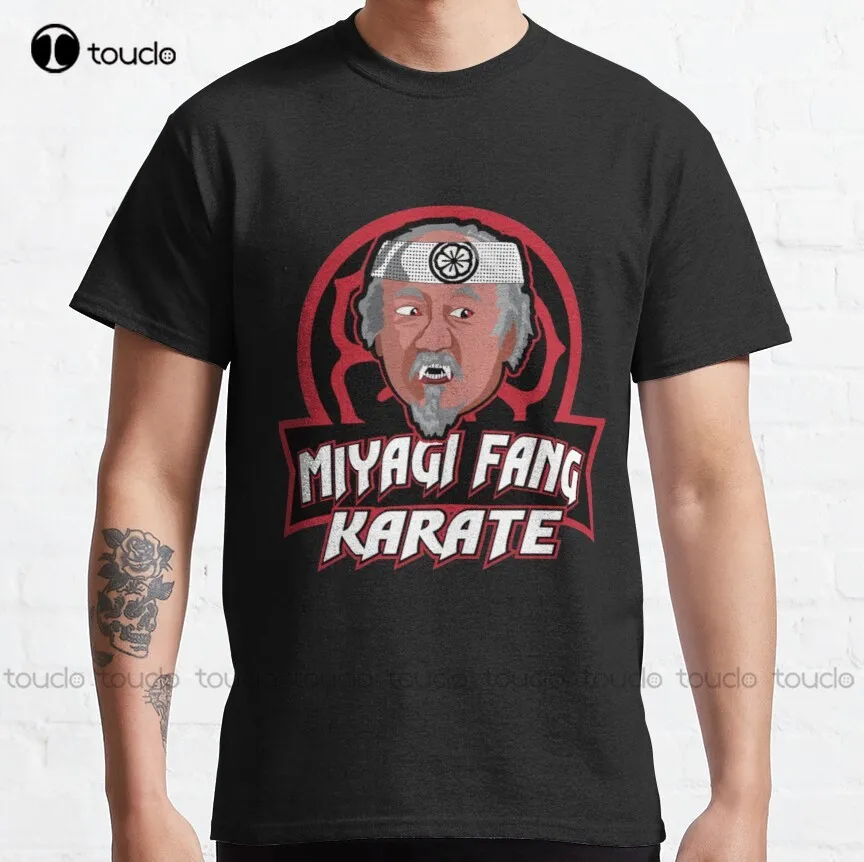 Cobra Kai Miyagi Fang Karate Classic T-Shirt Black Shirt Cotton Outdoor Simple Vintag Casual Tee Shirts Xs-5Xl Breathable Cotton