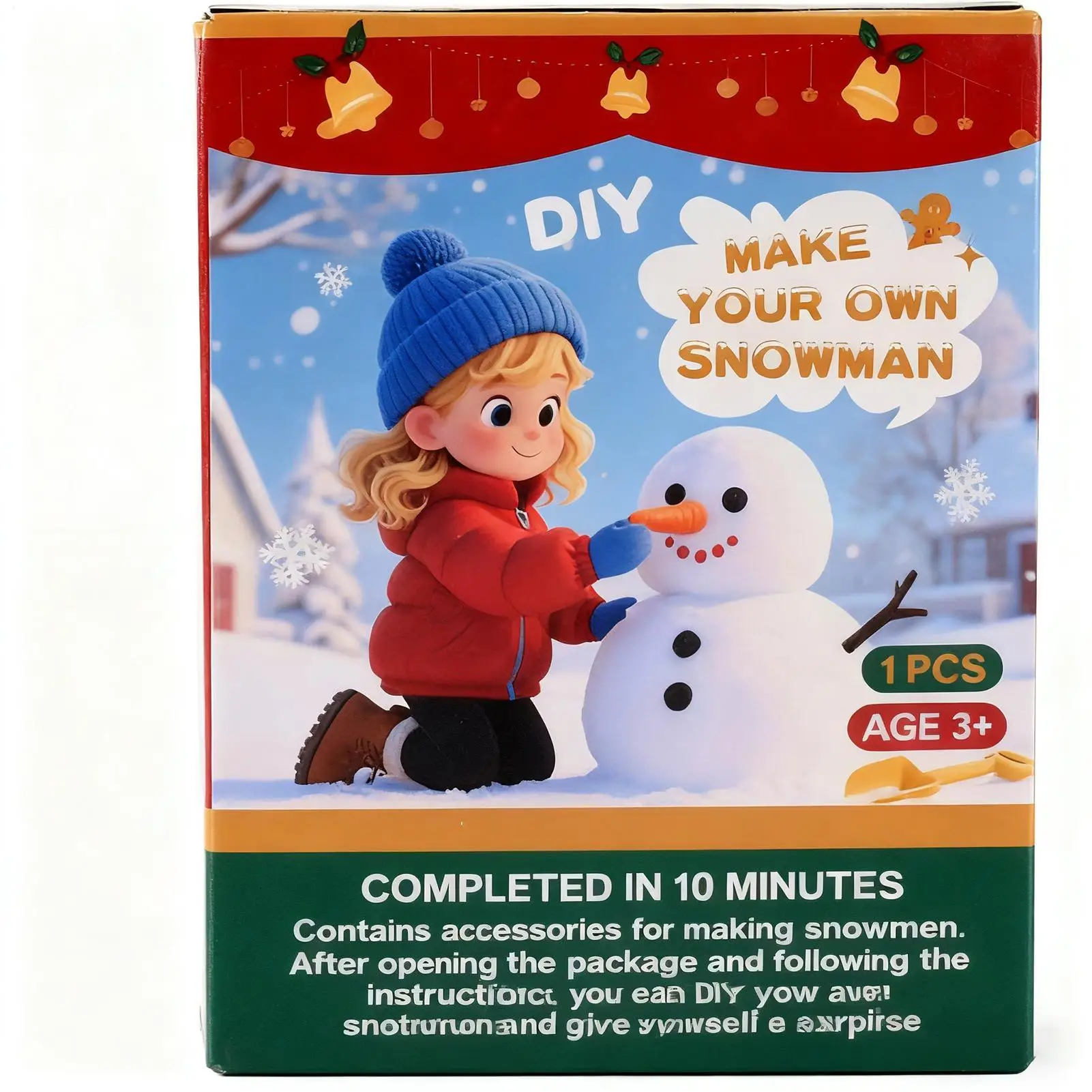 Christmas Snowman Craft Set Stocking Stuffers Funny Handmade Build Snowman Kit Christmas Crafts For Kids Teens Boys Girls Family