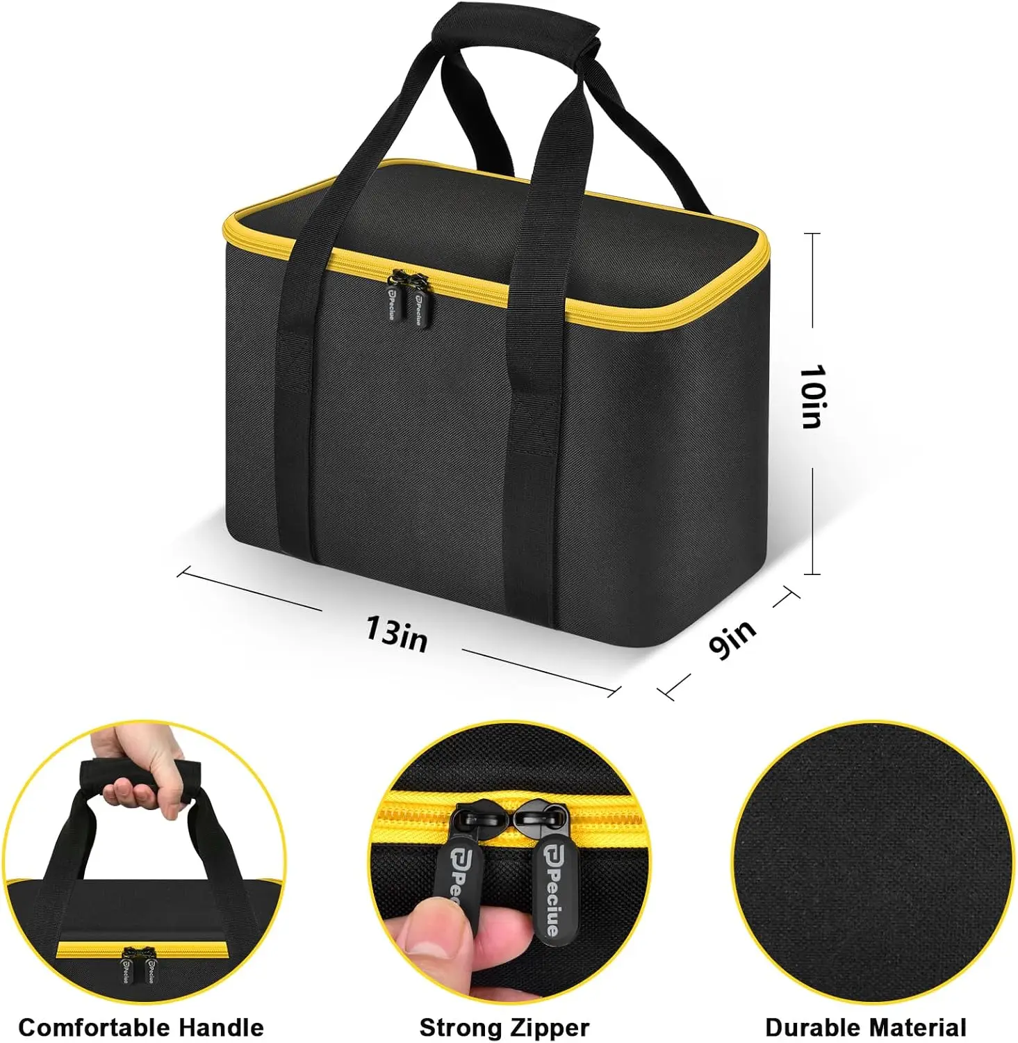 (Case only）Universal Tool Bag for DEWALT 20V MAX Circular Saw DCS391B/DCS565B, for Makita XSS02Z 18V Sierra Circular