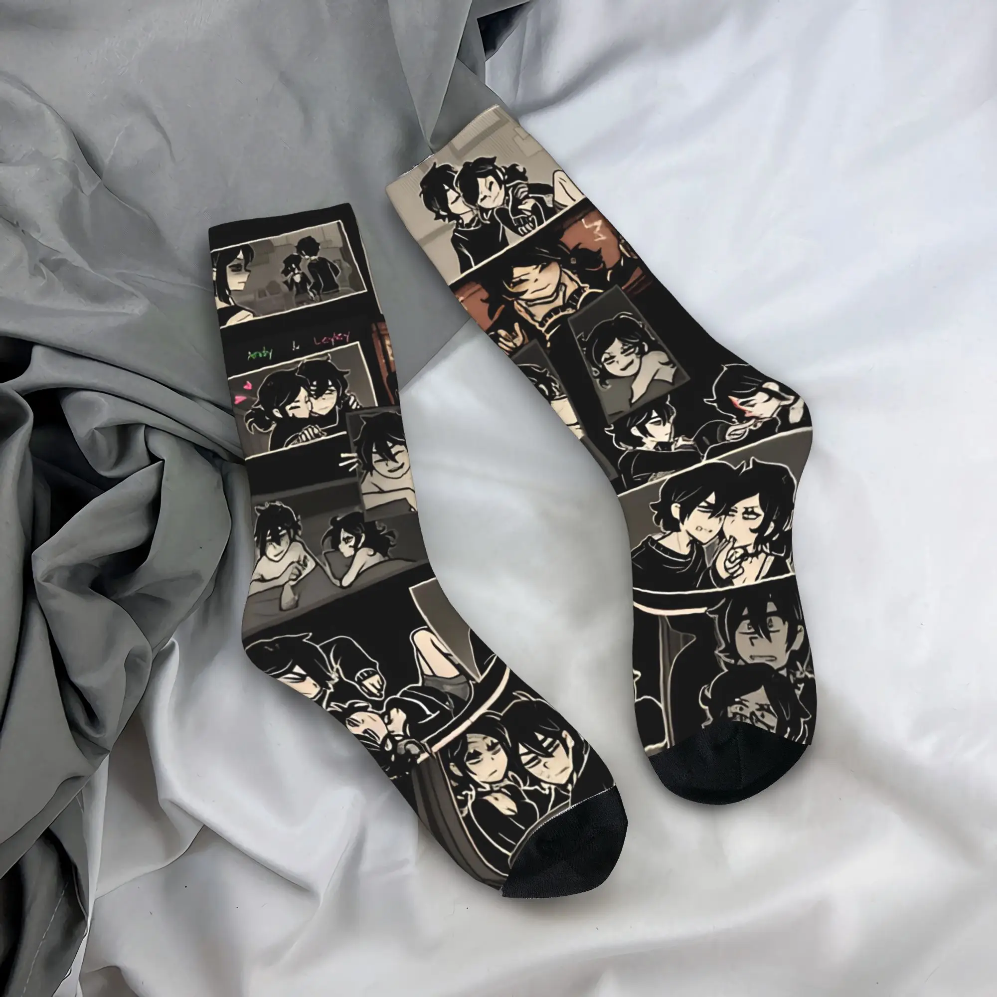 

Взрослые мужские носки The Coffin Of Andy And Leyley Game Stockings Нескользящие носки высокого качества Зимние забавные носки для скалолазания на заказ