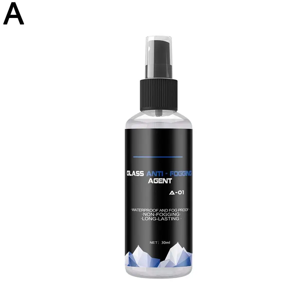 30/100ml carro anti-nevoeiro spray de vidro antiembaçante agente de revestimento limpador espelho desembaçador pára-brisa defogging telas auto s6u7