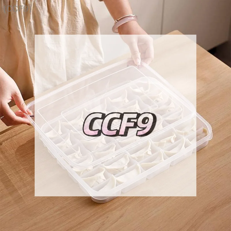 

Контейнер для хранения продуктов на 20/30 ячеек, органайзер для холодильника, прозрачный многоразовый лоток для еды с крышкой для пельменей и вонтонов