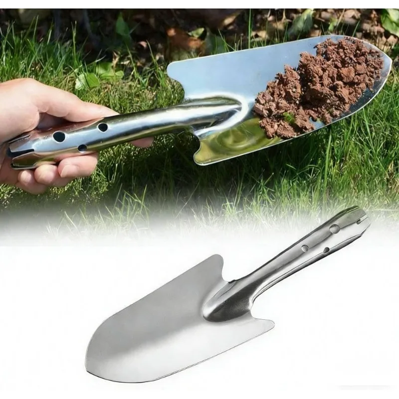 Small Shovel Stainless Steel Shovel Planting Flowers Garden Tools Pot Planting Gardening Digging Soil Succulent Flower Spade