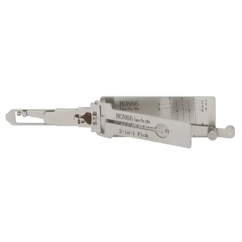 Original Lishi 2-in-1 HU66 HU100 HON66 HU100R HU92 HY22 TOY2 TOY48 HU101 HU162T-8 Lishi Schlossöffnungswerkzeug Türöffnungswerkzeug Edelstahl – Detail 3