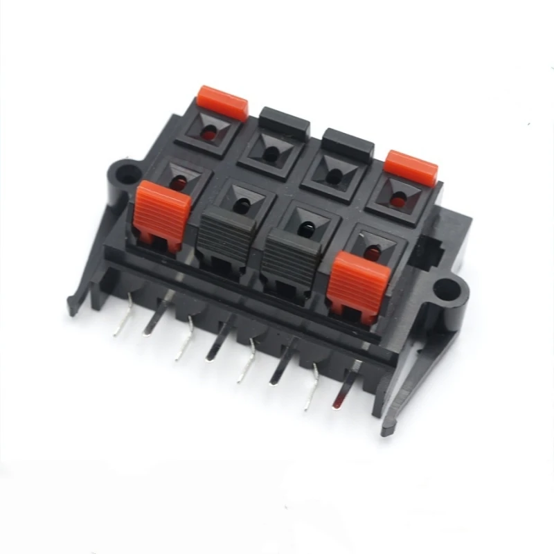 1 Piece 8 Positions Connector Spring Audio Speaker Terminals Plug Socket Switch Test Clip WP8-2B