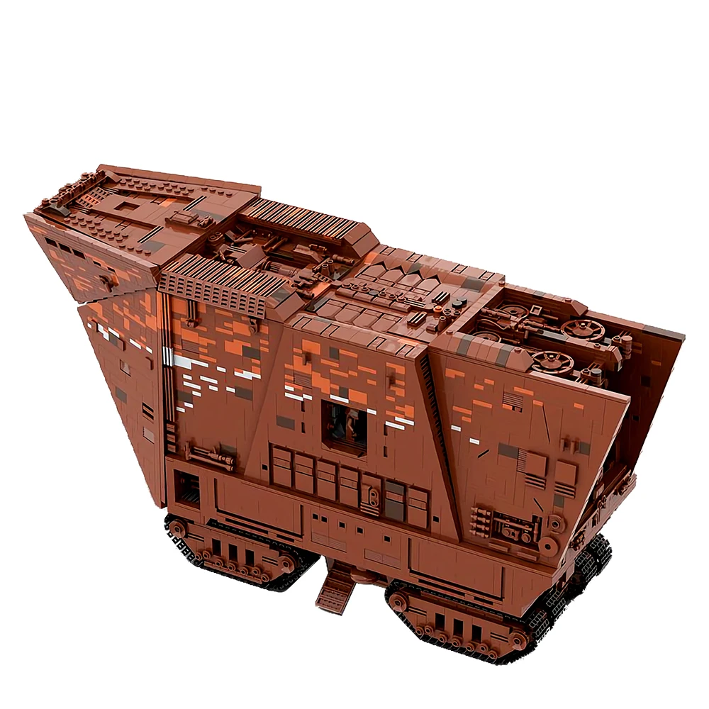 

Gobricks MOC 7346 Pcs Sandcrawler Building Blocks Model Space War Movie Construction Assembly Toys Adults Kids Birthday Gifts