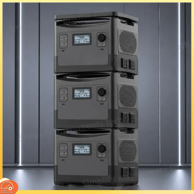 1000W 2000W Portable Power Station LiFePO4 Battery Solar Generator Outdoor Camping Emergency Backup Home Use Type C Input