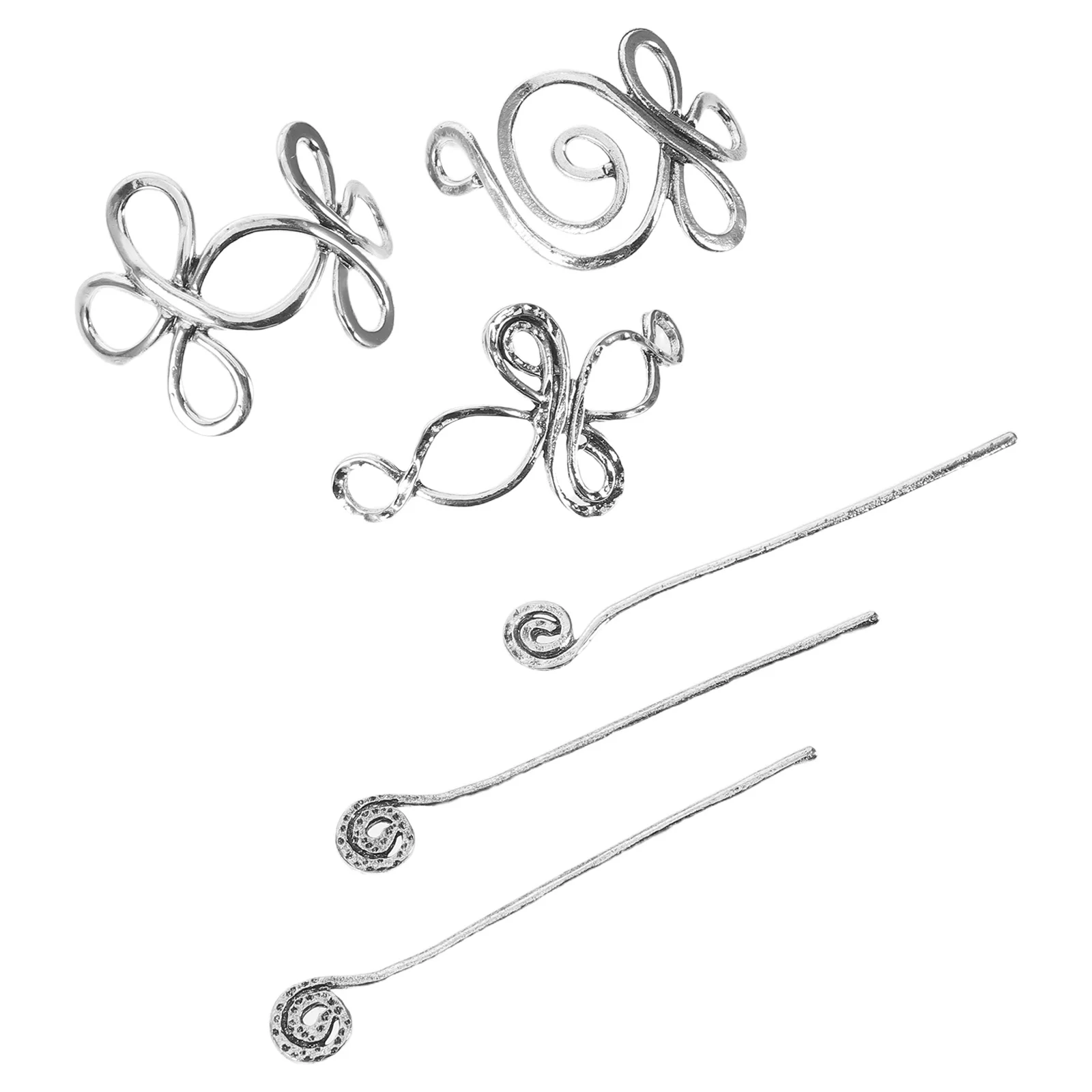 

3 шт., винтажные полые заколки для волос из сплава викингов, набор металлических заколок в стиле ретро для свадебной прически, шиньоны, традиционные китайские волосы