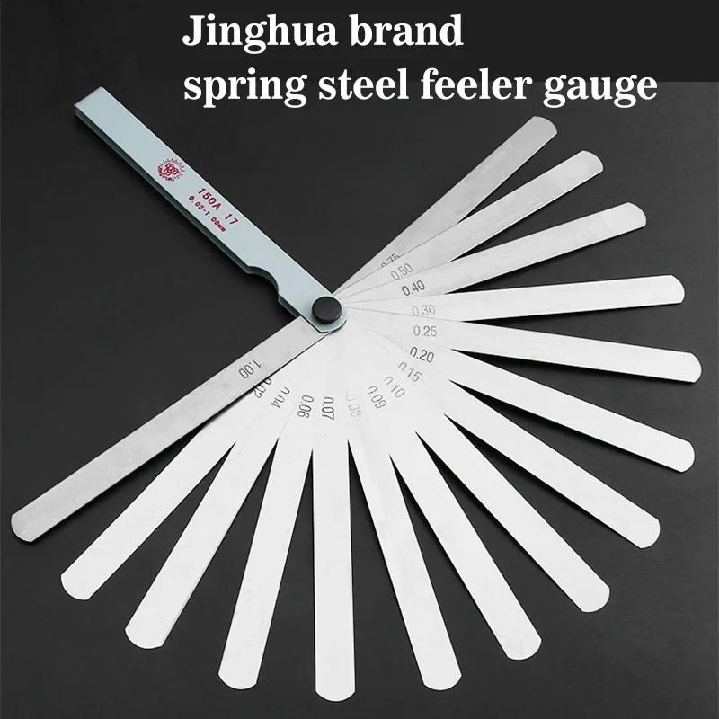 

17 Blades Metric Feeler Gauge 0.02-1.00mm Engine Valve Adjustment Gap Filler Measurement Tool for Automotive Repair