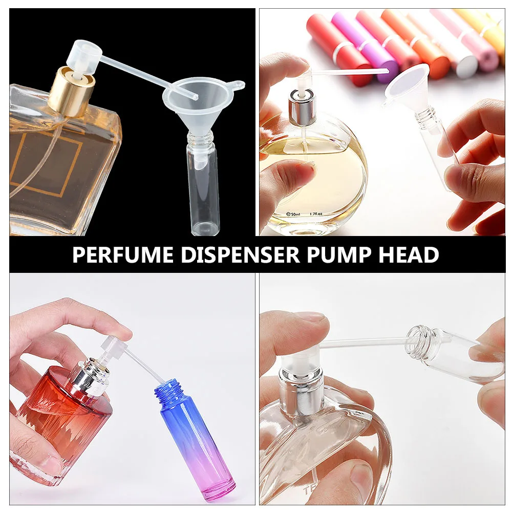 60Pcs Plastic Perfume Dispenser Pumps Premium PP Refillable Mini Pump for Travel Perfume Transfer Tools Pump Dispenser