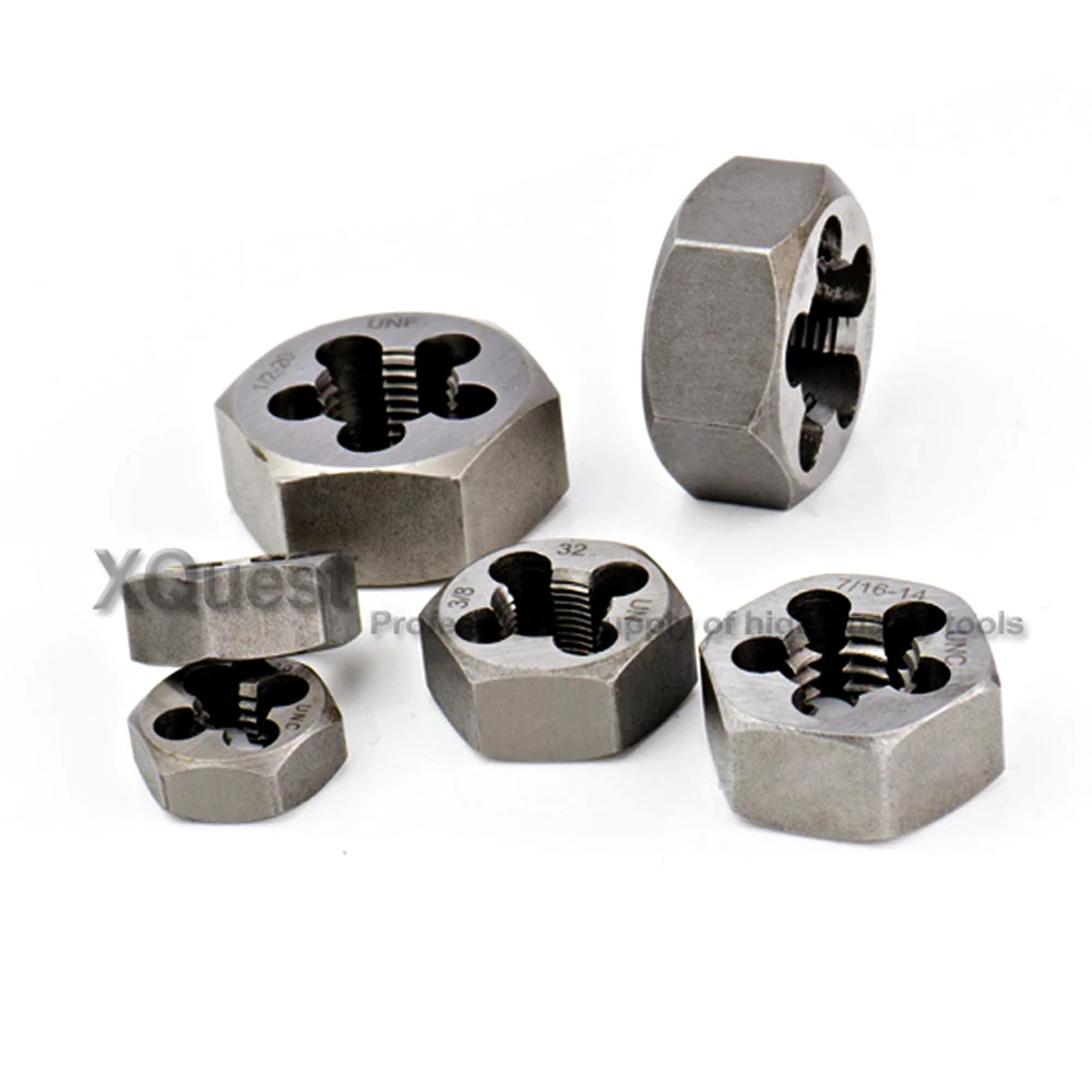 Mão Direita Unificou o Hexágono da Linha Morre Porcas Unc Unf 16 Encanta as Linhas de Corte Hexagonais dos Dados Porca Unc1 Unc5 16 a