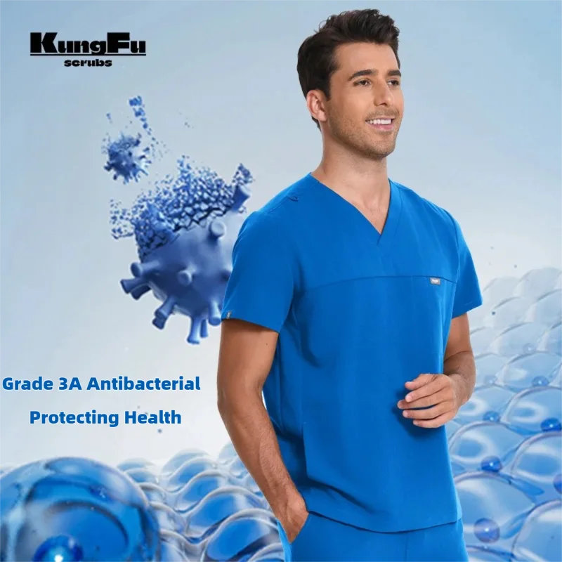 Uniforme chirurgical, ensemble de 2 pièces, vêtements de travail antibactériens et imperméables, nouvelle collection 2026