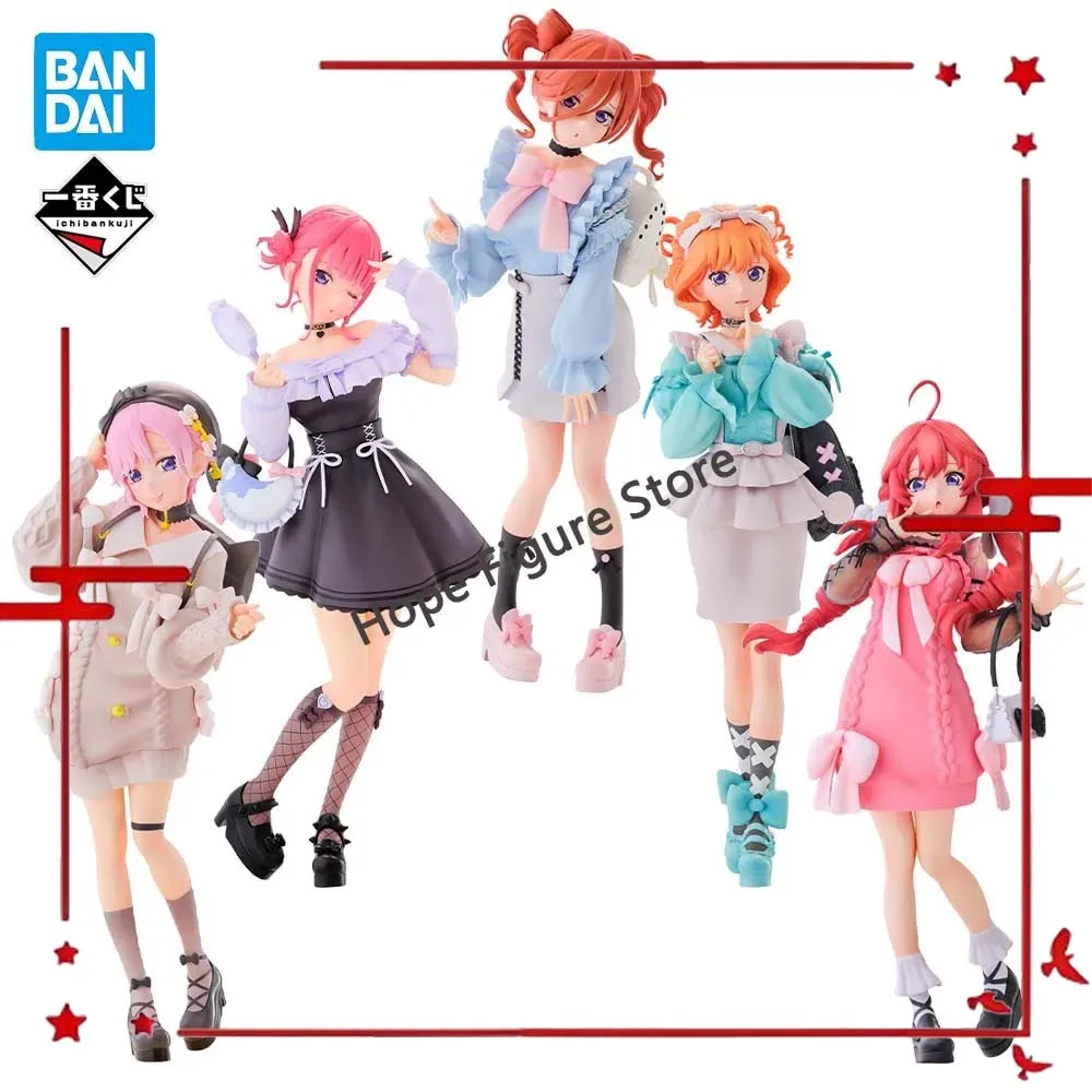 

In Stock Original BANDAI Ichiban Kuji Nakano Ichika Nino Miku Yotsuba Itsuki Figure Anime The Quintessential Quintuplets Model