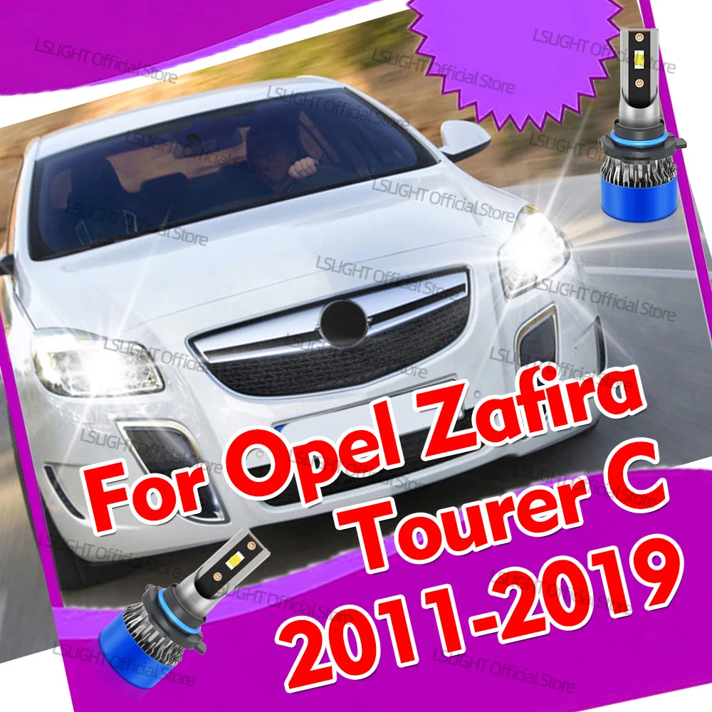 2 Stück LED-Scheinwerferlampen 9012 Hir2 Auto-Frontscheinwerfer 20000LM für Opel Zafira Tourer C 2011 2012 2013 2014 2015 2016 2017 2018 2019
