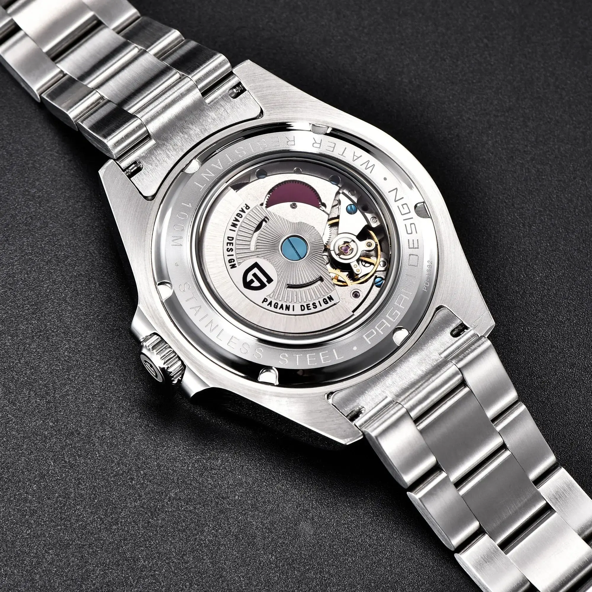 Pagani Design 2026 New Fashionable Men\'s Automatic Mechanical Watch 42MM Luminous BGW-9 Sapphire Stainless Steel Waterproof 10Ba