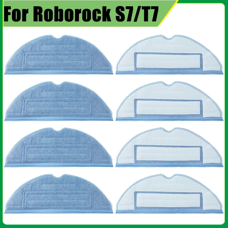 For Roborock S7/S7+/S7 MaxV/S7 MaxV Plus/S7 MaxV Ultra/T7S Plus Vacuum Robot Replaceable Mop Cleaning Cloth Accessories