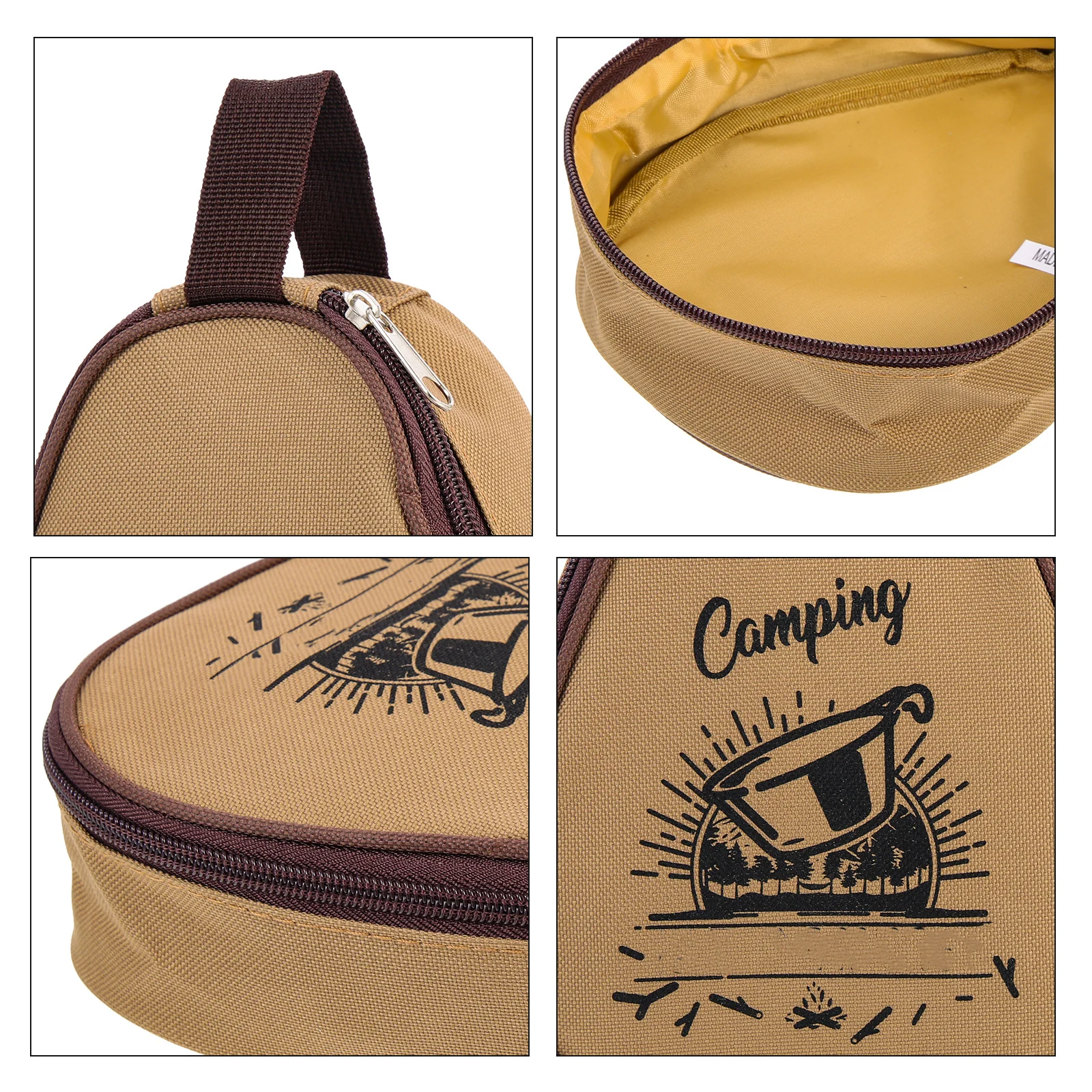 캠핑 식기 가방 옥스포드 천 대용량 방수 식기 정리함 휴대용 보관 파우치 야외 피크닉