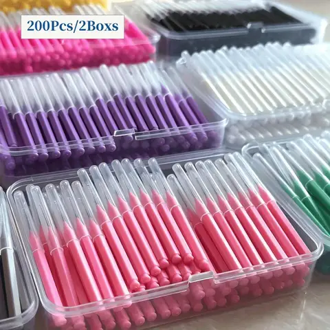 Interdental Brushes 200Pcs Health Care Tooth Escova Interdental Cleaners Orthodontic Dental Teeth Brush Oral Hygiene Tool