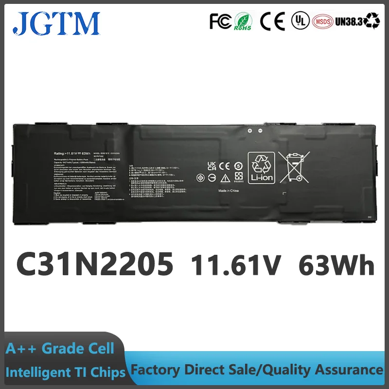 

Аккумулятор C31N2205 для Asus Chromebook Vibe CX34 Flip CX3401FBA FFA CM3401-R3128BL CX9 CX9400CEA-DS566T ExpertBook B3 B3404CVF