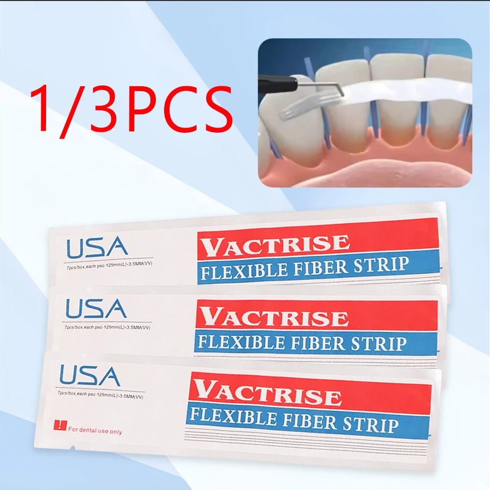 

1 шт. или 3 шт. профессиональная шина из стекловолокна для стабилизирующих мобильных зубов и создания прочных ортодонтических фиксаторов