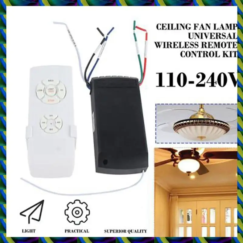 Ежедневно 110 220 В универсальный умный потолочный вентилятор лампа пульт дистанционного управления вентиляторы переключатель света портативный противоскользящий приемник для дома