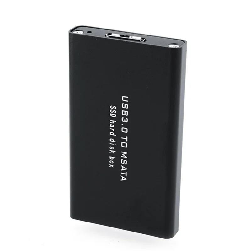 New MSATA to USB 3.0 SSD Enclosure External Hard Drive Disk Box Storage Case Adapter for 30X50mm 30X30mm MSATA SSD