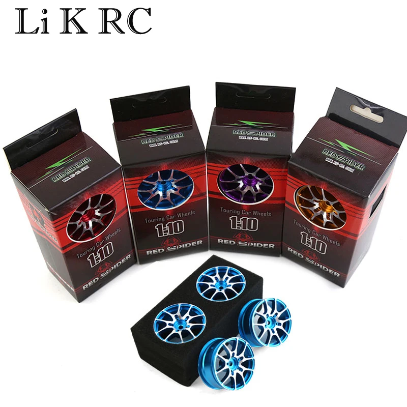 

4pcs Metal Wheel Rim For 1/10 RC On Road Drift Car HSP 94122 TAMIYA TT02 XV01 KYOSHI YOKOMO WLtoys HPI