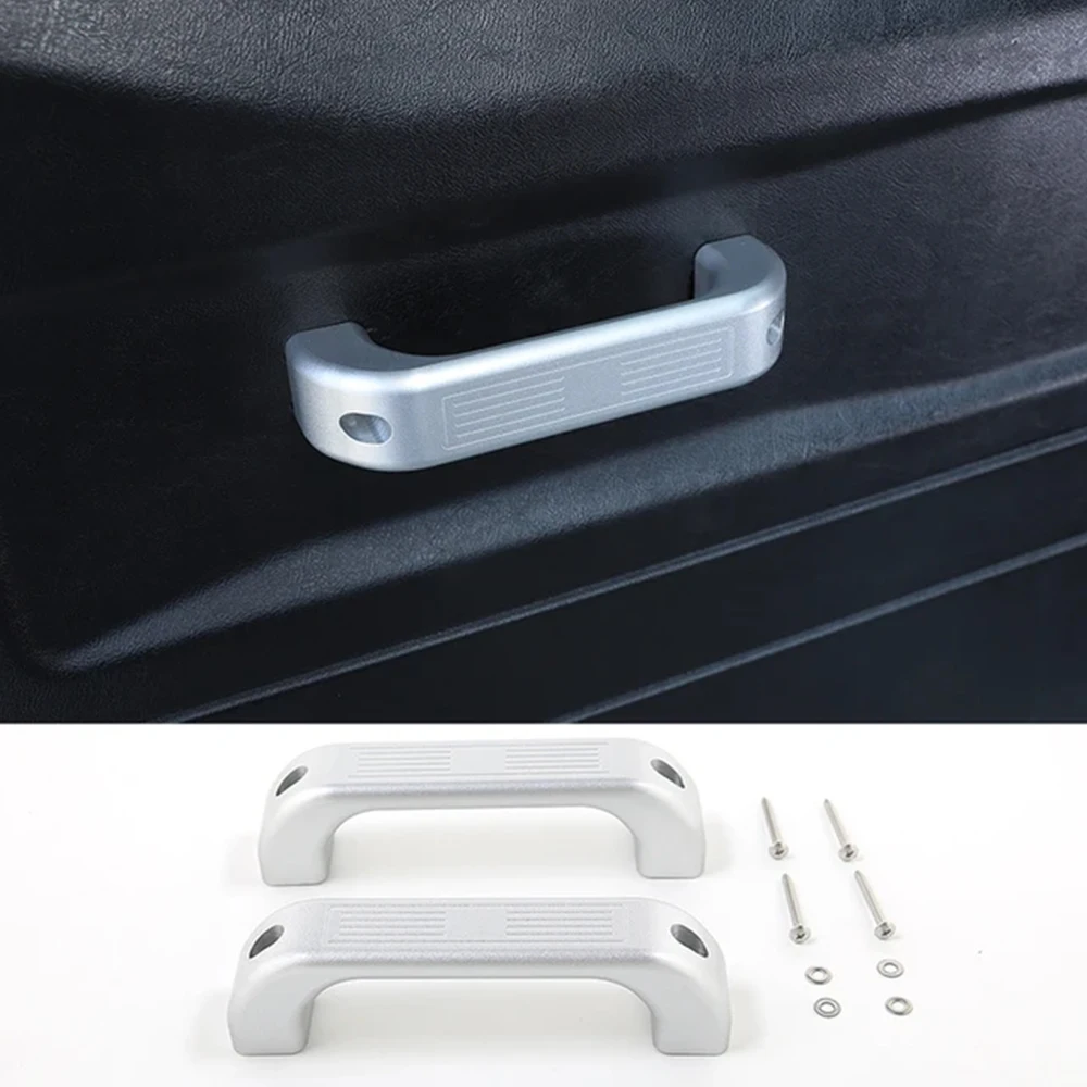 2PCS Aluminum Interior Door Handle Replacement Parts for Land Rover Defender 90 110