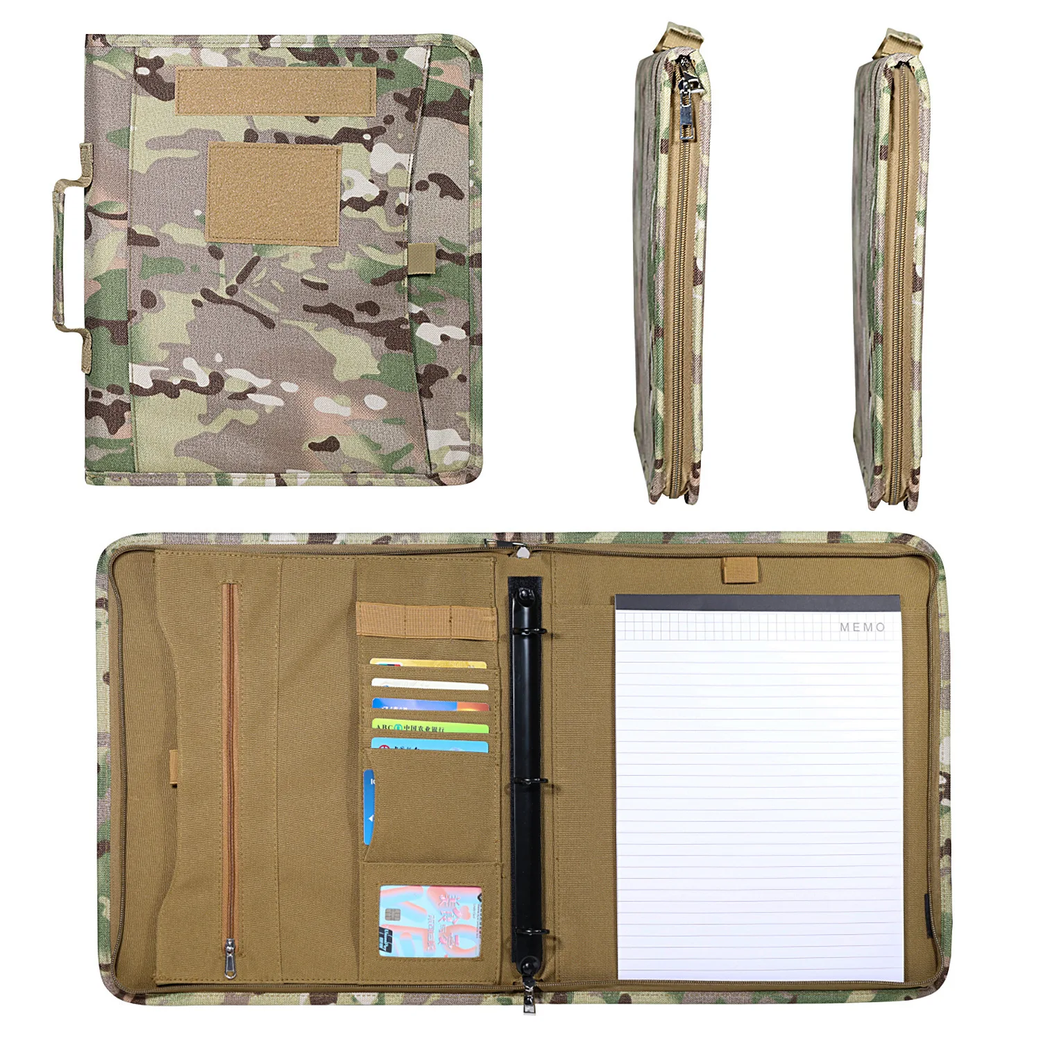 Oxford cloth tactical A4 loose leaf book leather cover military fan supplies outdoor notebook cover diary waterproof cover