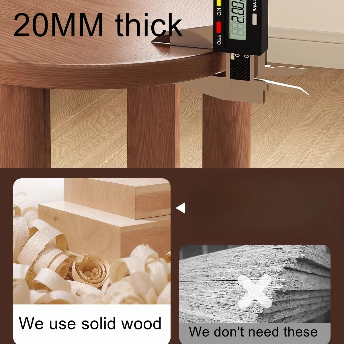 Picture 4: Solid wood stool for household use, stackable round stool, movable stackable stool, living room stool, combination stool