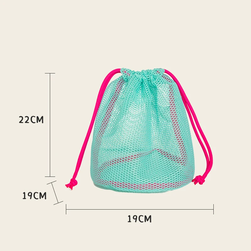 Nylon Mesh Drawstring Storage Pouch Bag Multi Purpose Travel & Outdoor Activity Pouch For Digital Products Makeup Bag
