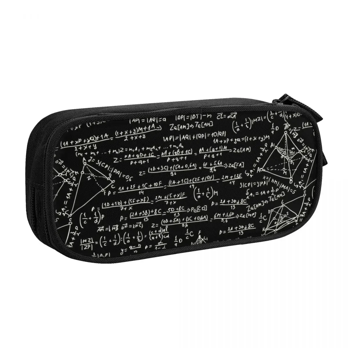 Korean Physics Math Equations Pencil Case for Girls Boys Custom Geek Mathematics Teacher Large Capacity Pen Bag Box Stationery