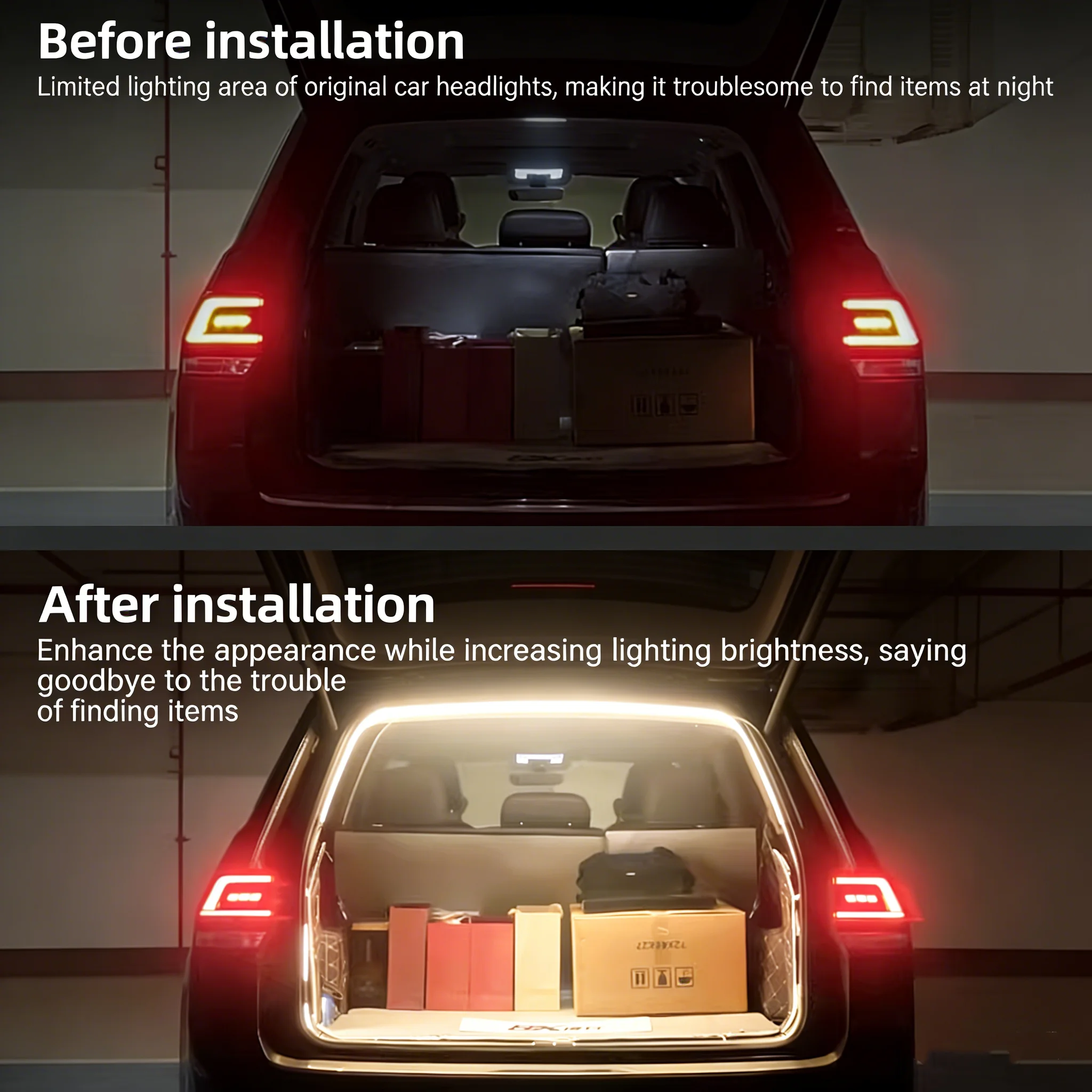 

LED Rear Trunk Light Bar For Audi SUV Q2 Q3 e-tron White Warm White Plug & Play Non-Destructive Atmosphere Lamp